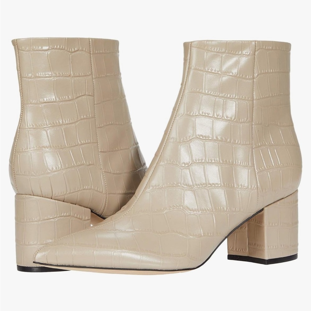 Marc Fisher Jarli Bootie Taupe Crocodile